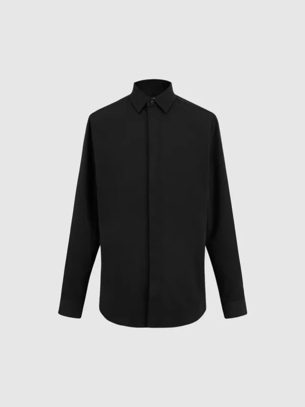 Button Up Straight Shirt sold by Urban Revivo