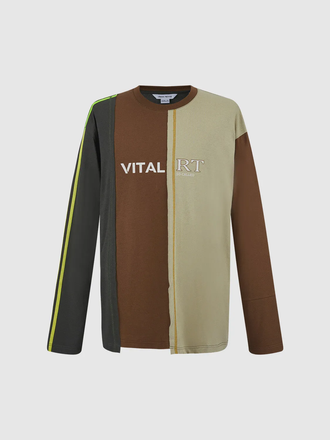 Printed Crew Neck Loose T-Shirt sold by Urban Revivo