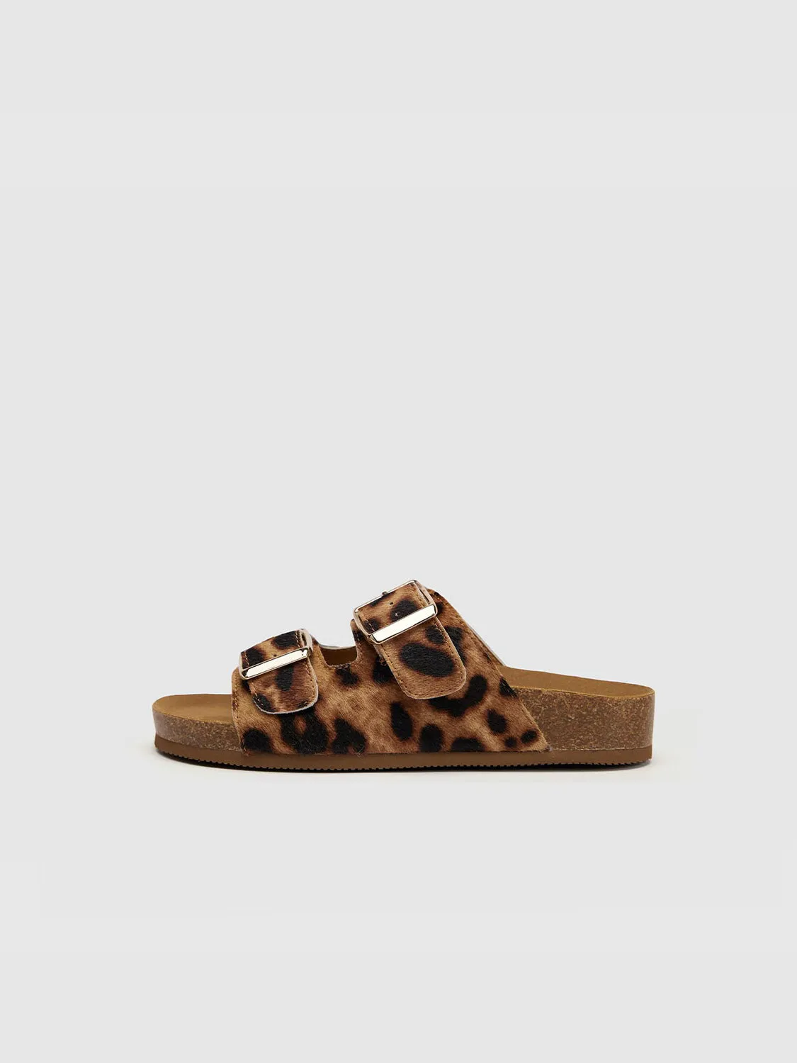 Leopard Printed Double Straped Slippers sold by Urban Revivo product image thumbnail 2