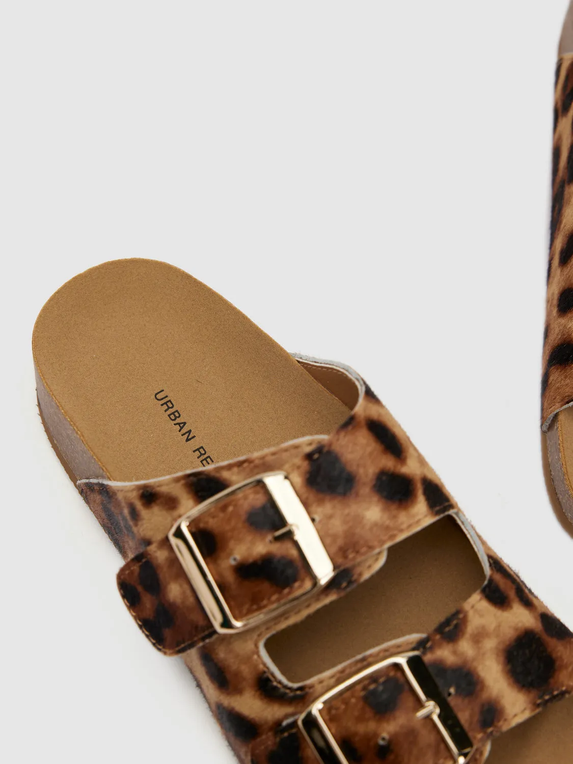 Leopard Printed Double Straped Slippers sold by Urban Revivo product image thumbnail 5