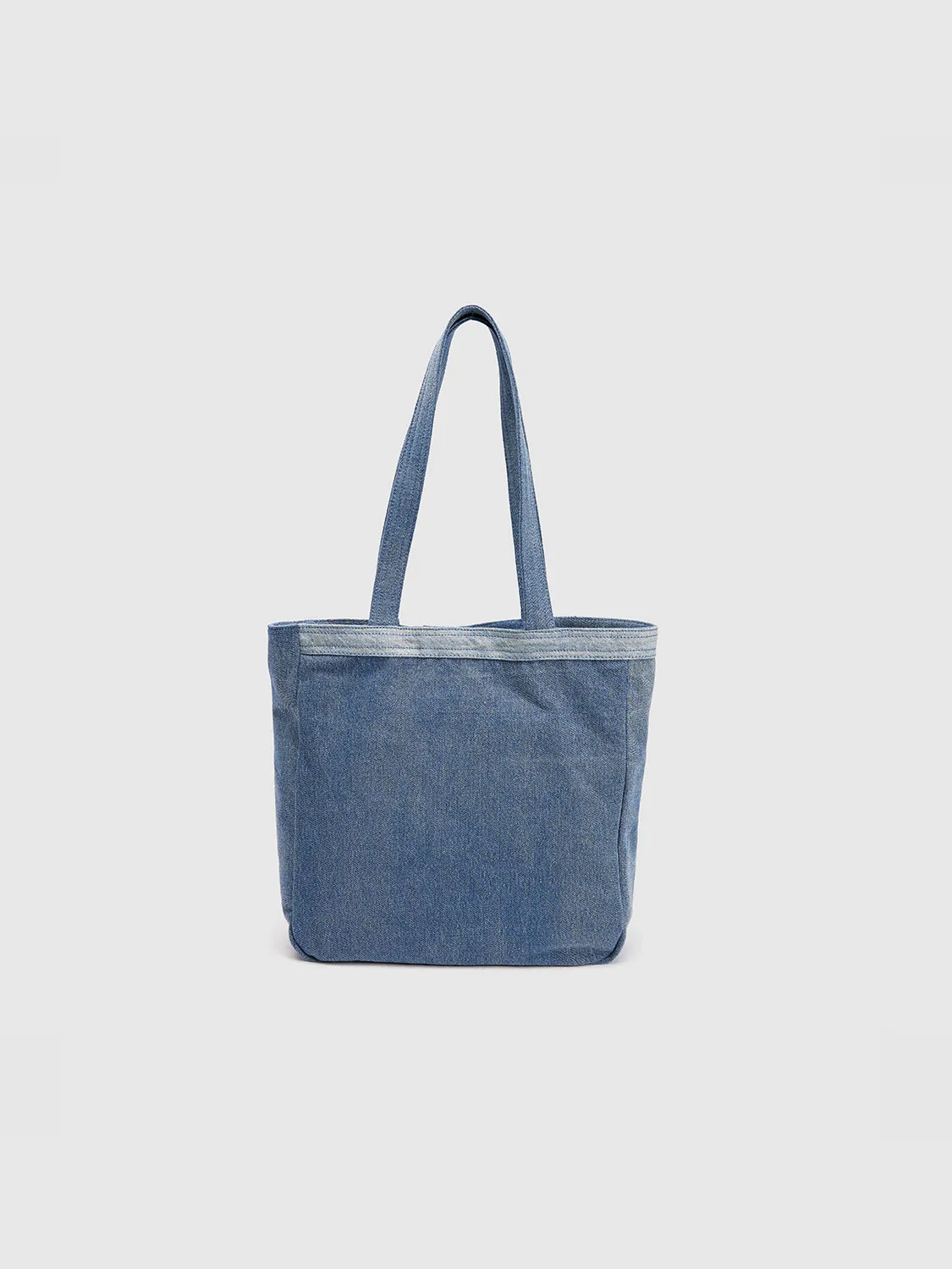 Denim Tote Bag sold by Urban Revivo product image thumbnail 4