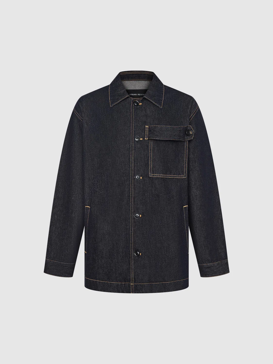 Button Up Loose Denim Jacket sold by Urban Revivo