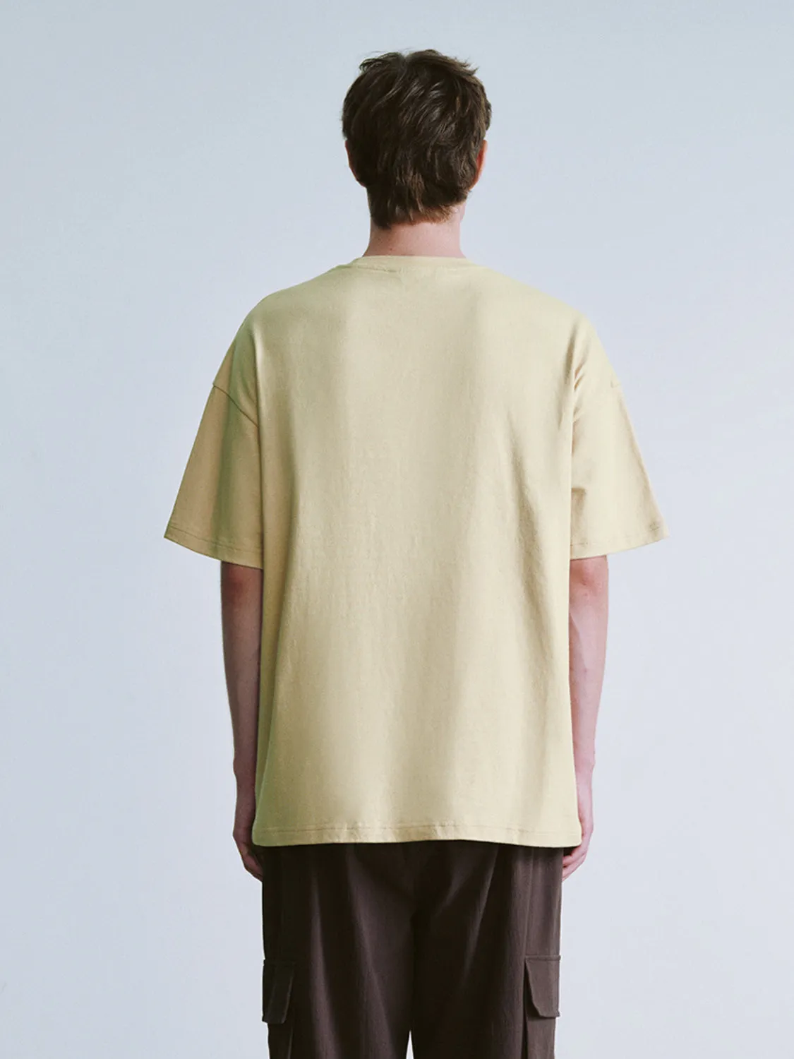 Printed Crew Neck Loose T-Shirt sold by Urban Revivo product image thumbnail 3