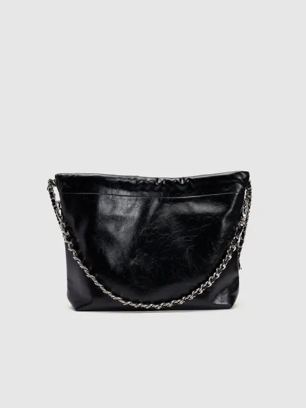Chained Vegan Leather Shoulder Bag sold by Urban Revivo
