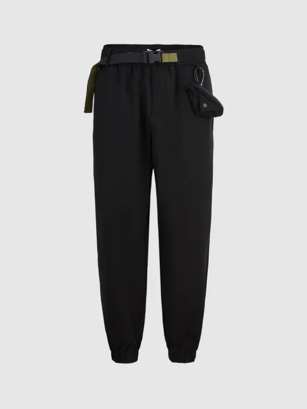 Loose Jogger Pants With Buckle sold by Urban Revivo