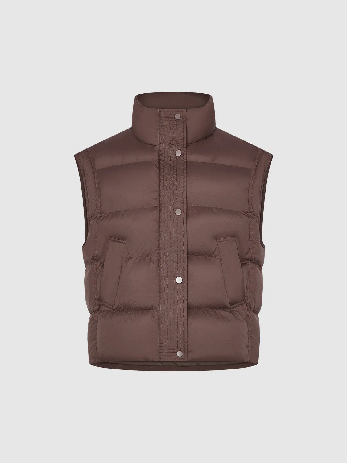 Straight Padded Waistcoat sold by Urban Revivo product image thumbnail 2