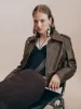 Zipper Front Loose Vegan Leather Jacket sold by Urban Revivo