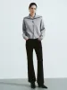 Collared Neck Loose Knitted Cardigan sold by Urban Revivo
