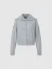Collared Neck Loose Knitted Cardigan sold by Urban Revivo