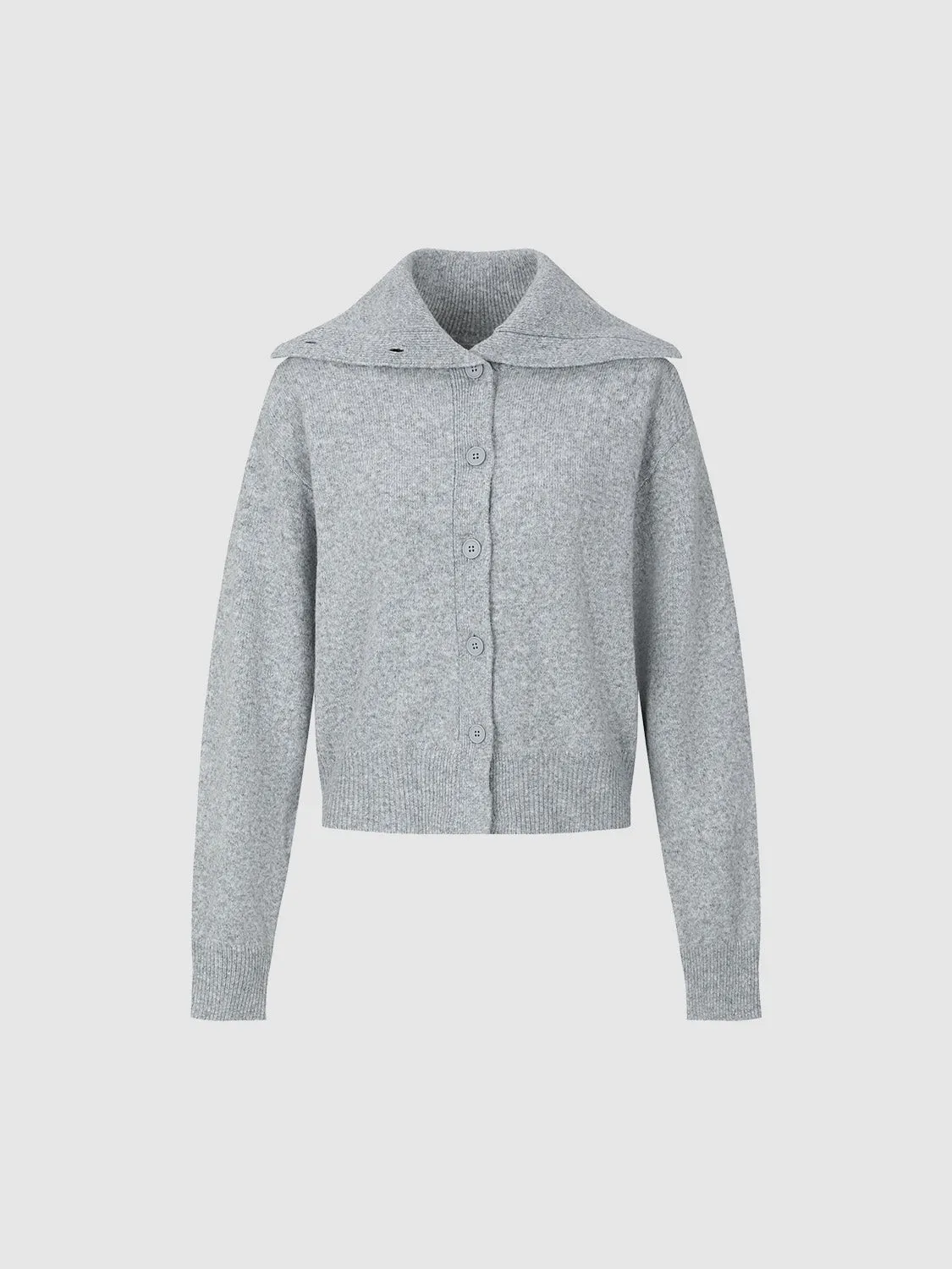 Collared Neck Loose Knitted Cardigan sold by Urban Revivo product image thumbnail 2