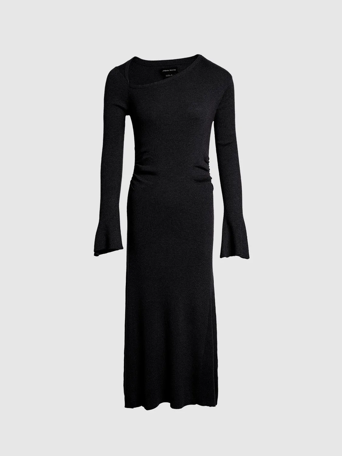 One Shoulder Skinny Knitted Dress sold by Urban Revivo product image thumbnail 2