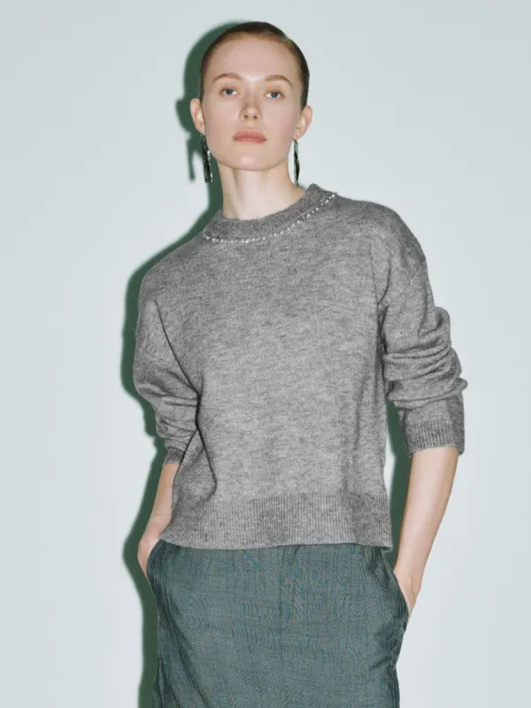 Crew Neck Knitted T-Shirt sold by Urban Revivo