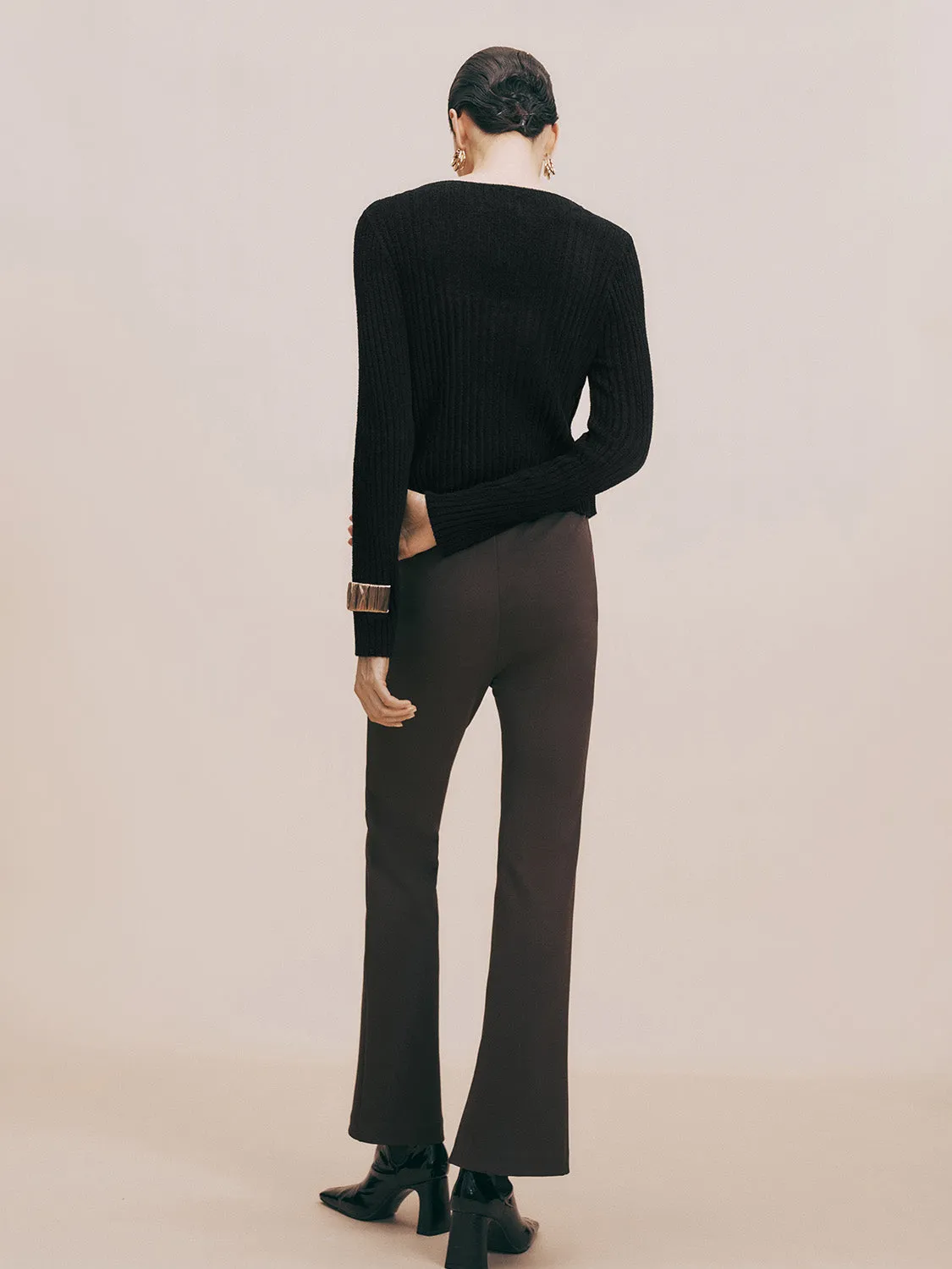 2 In 1 Crew Neck Skinny Knitted T-Shirt sold by Urban Revivo product image thumbnail 4