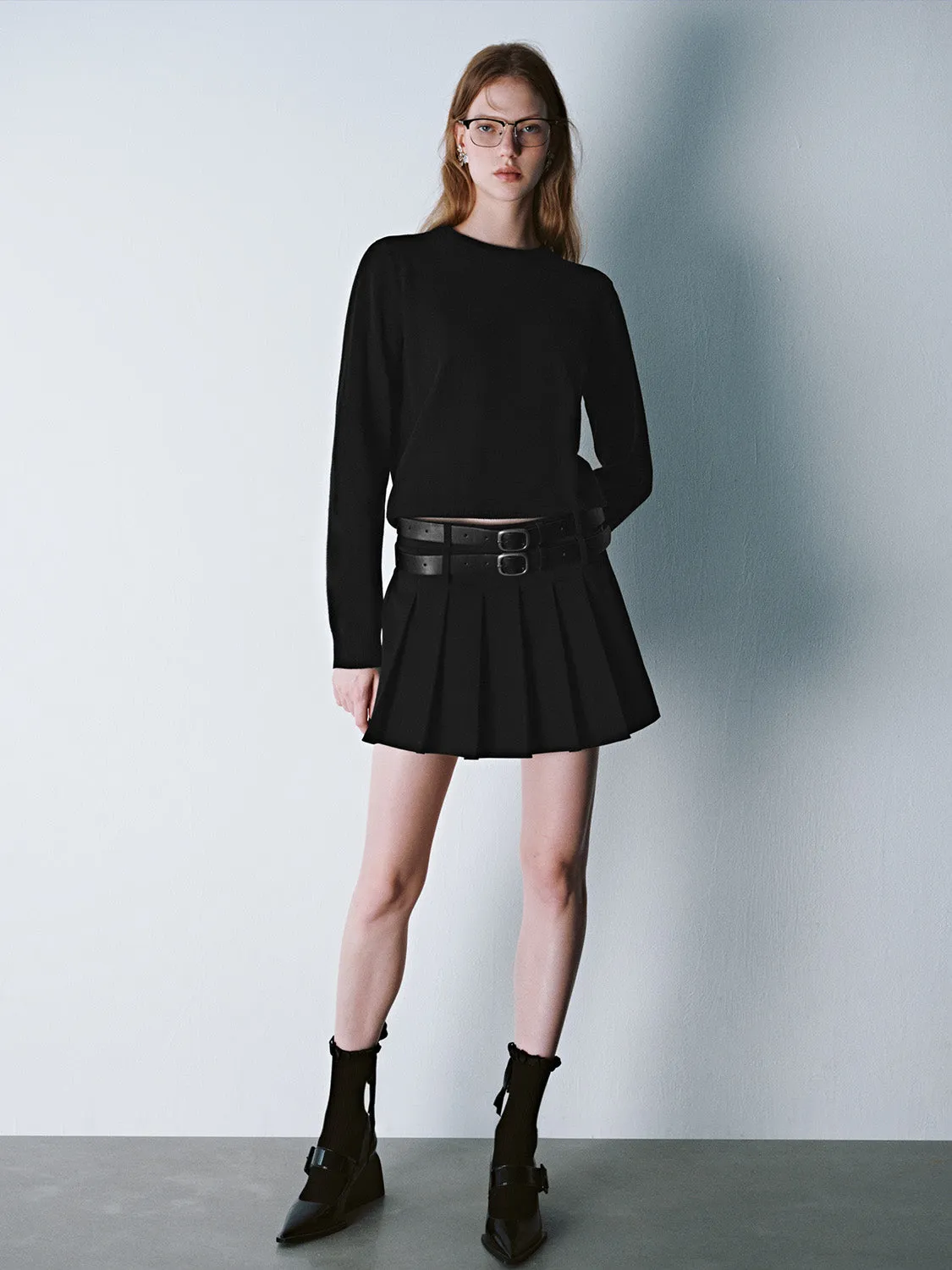 Crew Neck Knitted T-Shirt sold by Urban Revivo product image thumbnail 4