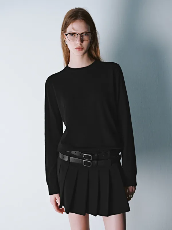 Crew Neck Knitted T-Shirt sold by Urban Revivo