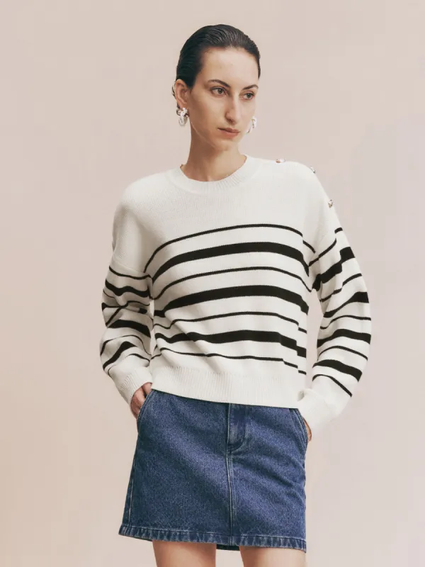 Crew Neck Loose Knitted T-Shirt sold by Urban Revivo