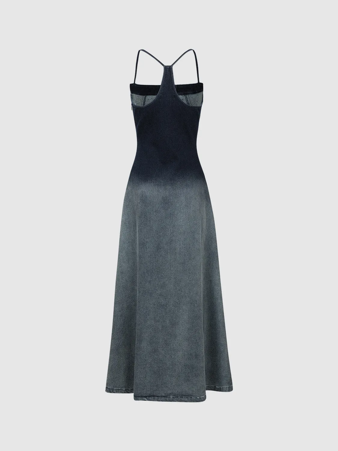 Gradient Skinny Denim Cami Dress sold by Urban Revivo product image thumbnail 2