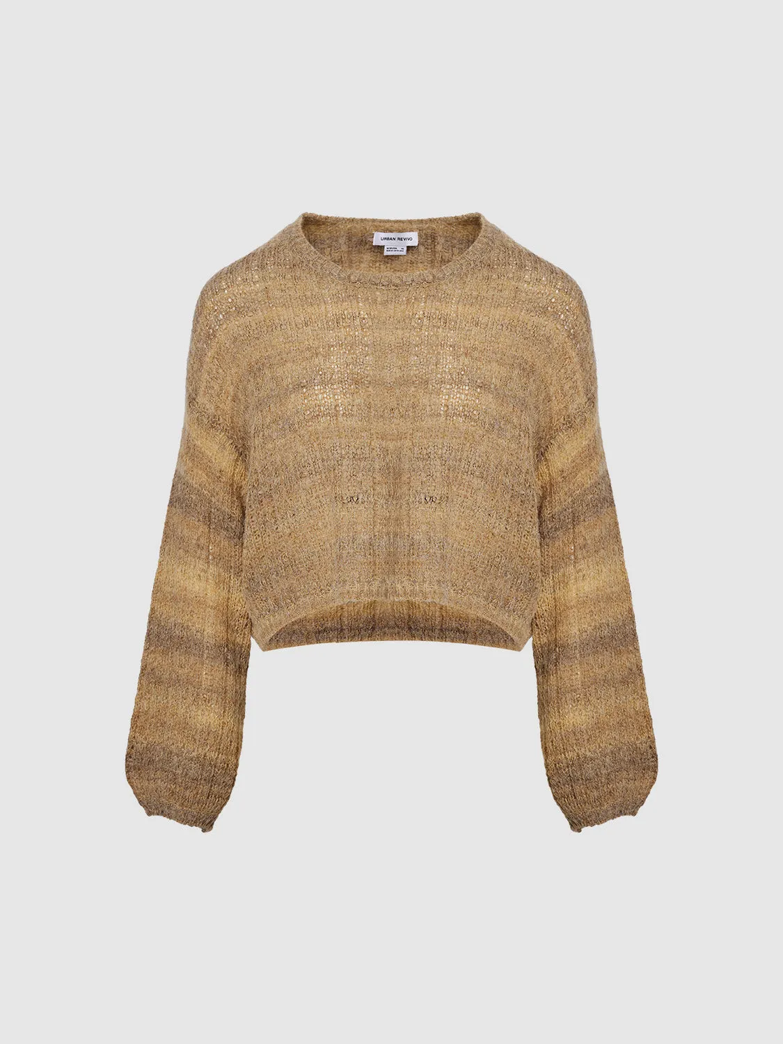 Crew Neck Loose Knitted T-Shirt sold by Urban Revivo product image thumbnail 2