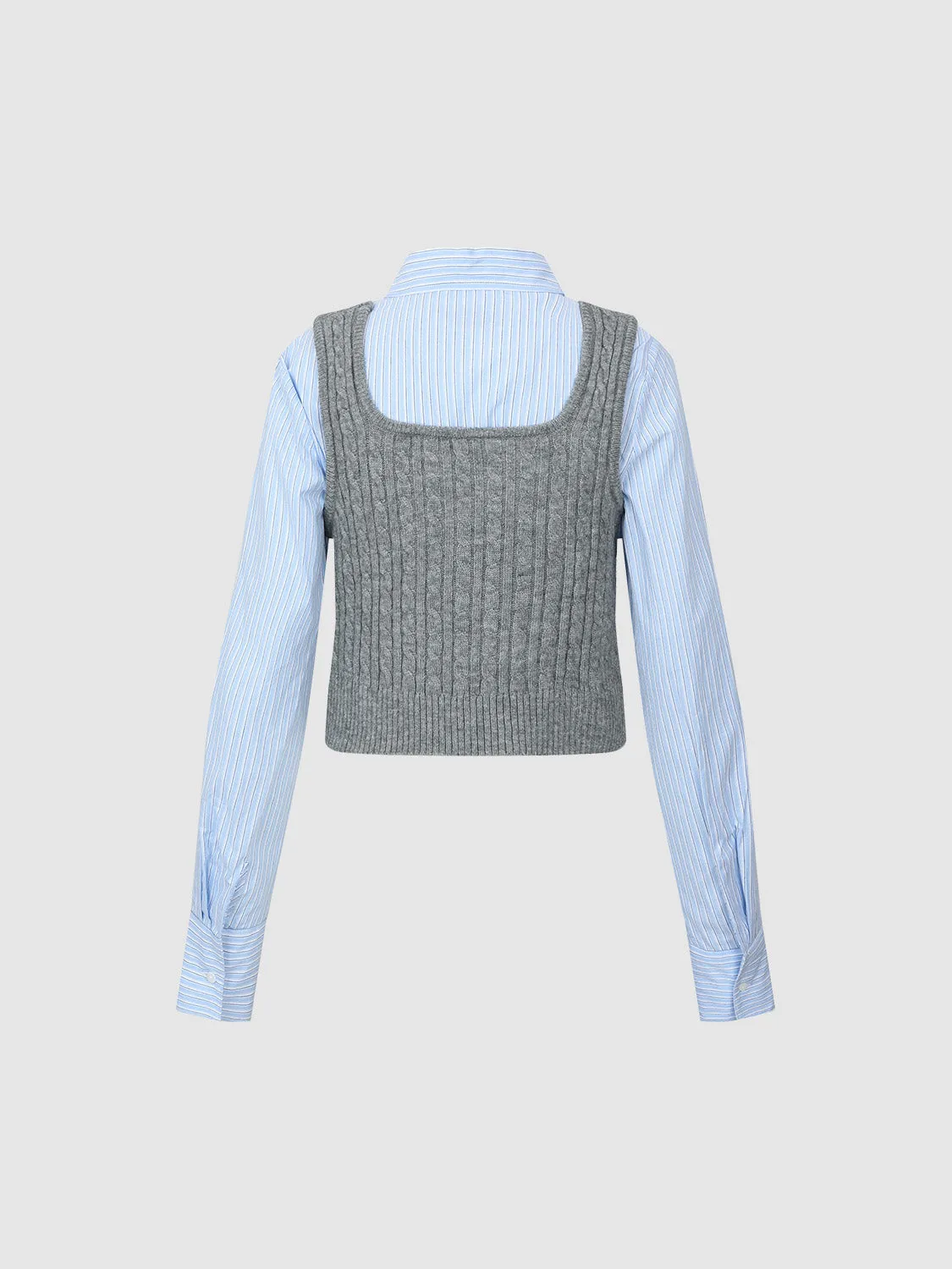 2 In 1 Knitted T-Shirt sold by Urban Revivo product image thumbnail 2