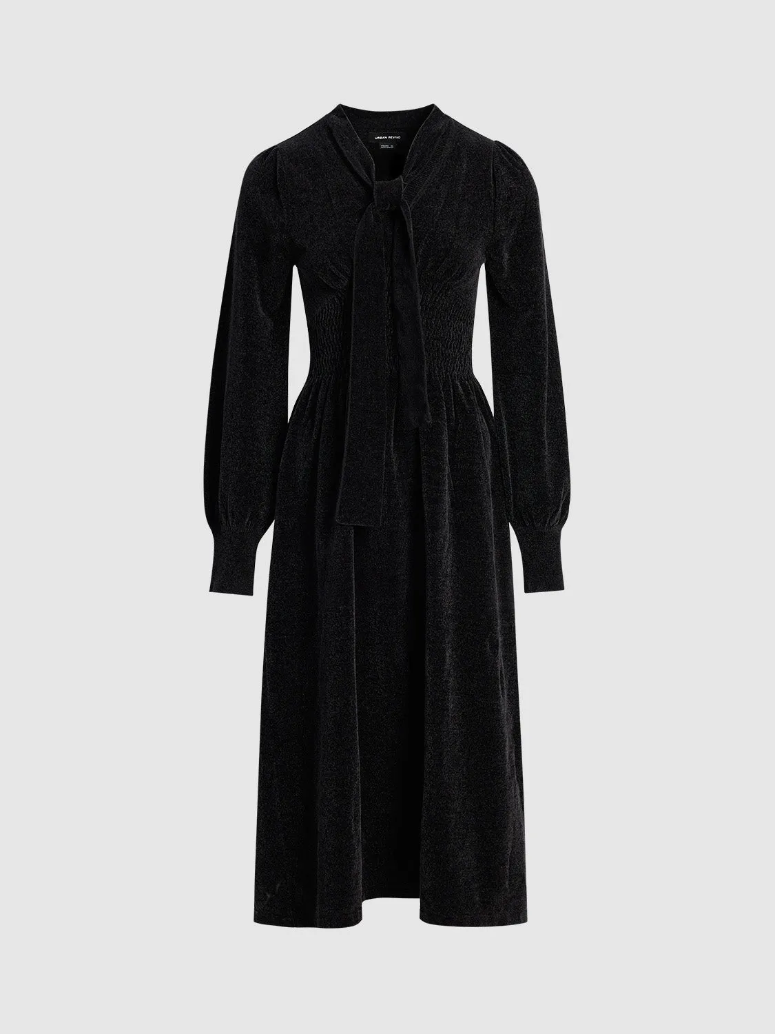 Tie Neck Skinny Knitted Dress sold by Urban Revivo product image thumbnail 2