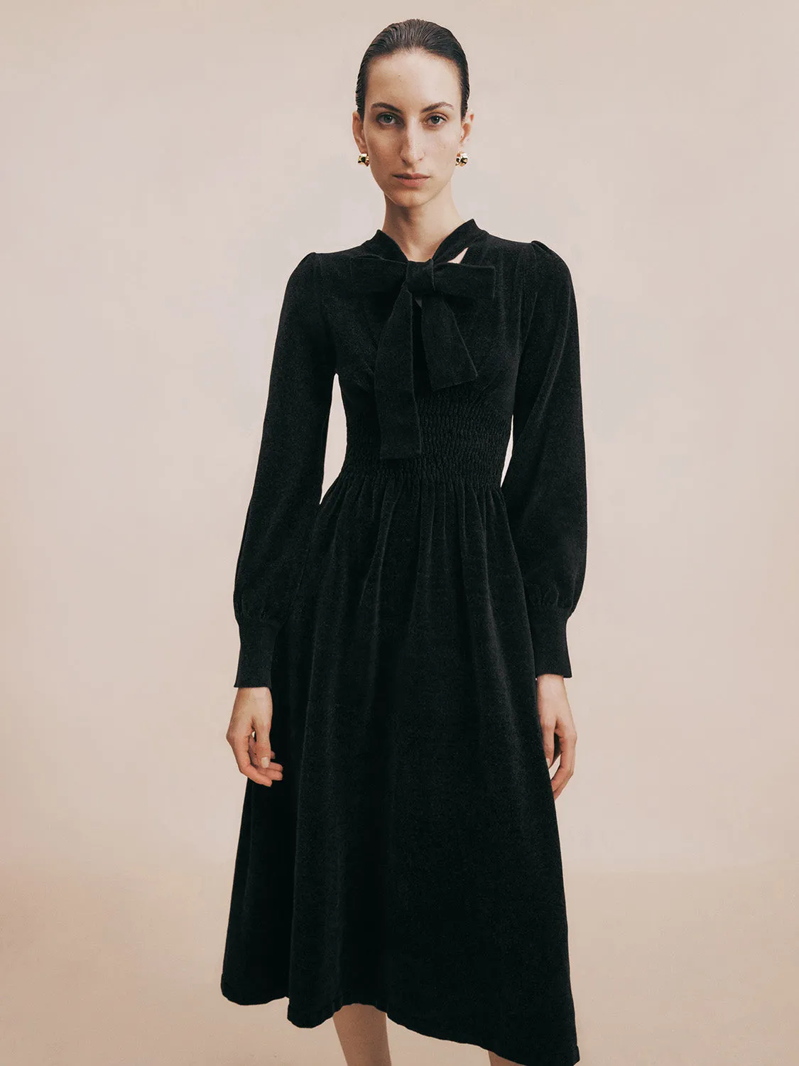 Tie Neck Skinny Knitted Dress sold by Urban Revivo product image thumbnail 5