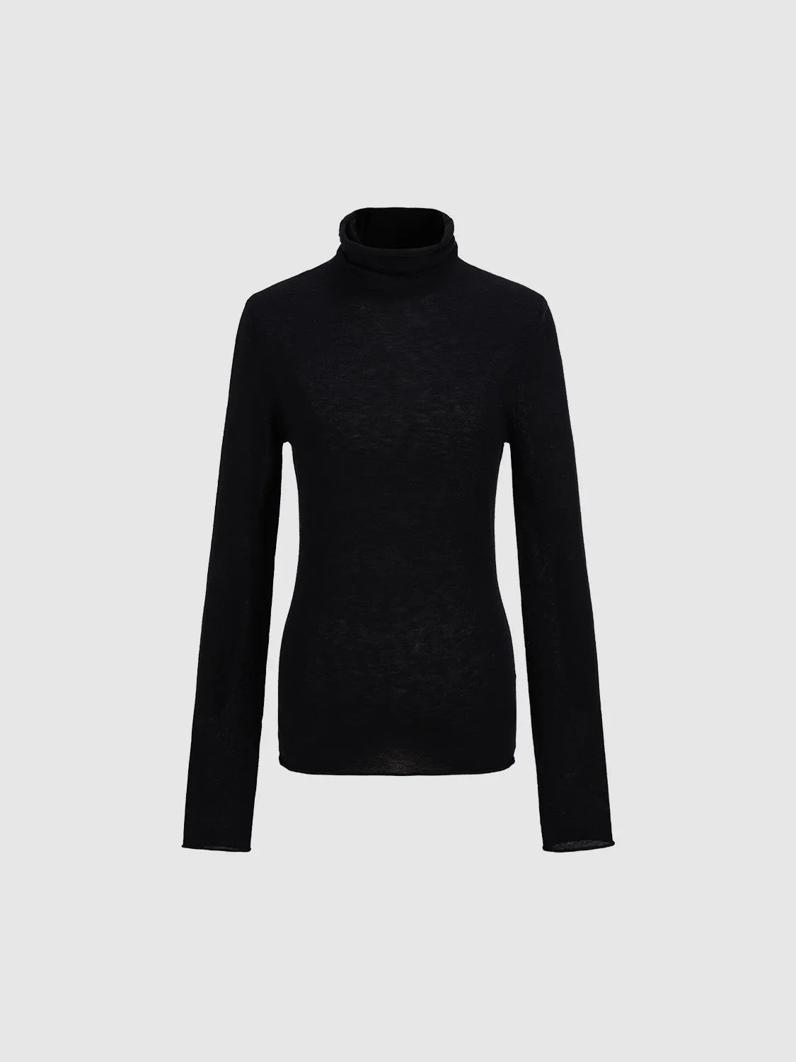 Turtle Neck Skinny Knitted T-Shirt sold by Urban Revivo product image thumbnail 2