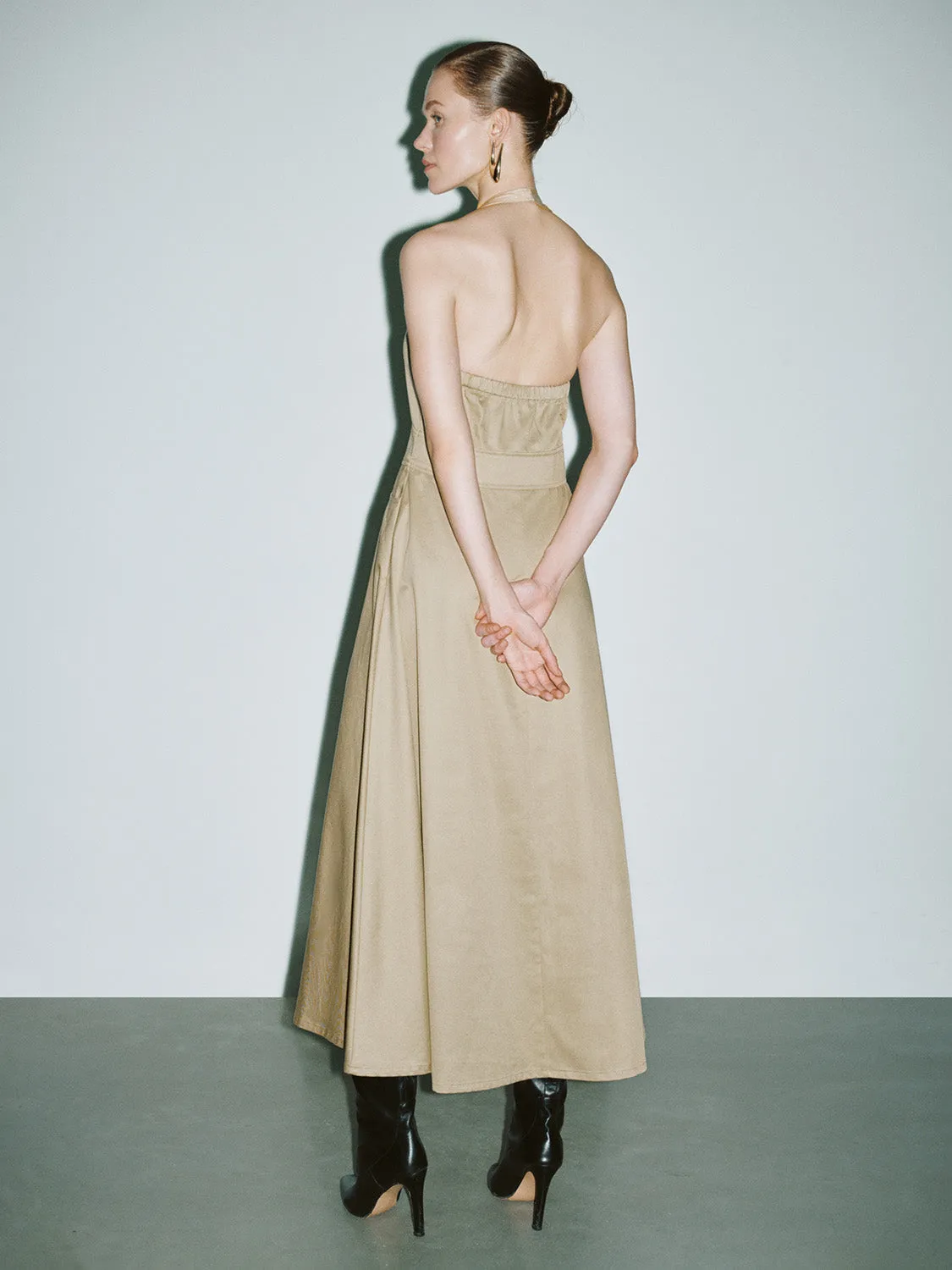 Halter Neck A-Line Dress sold by Urban Revivo product image thumbnail 4