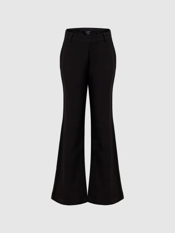 Split Hem Flare Pants made by Urban Revivo