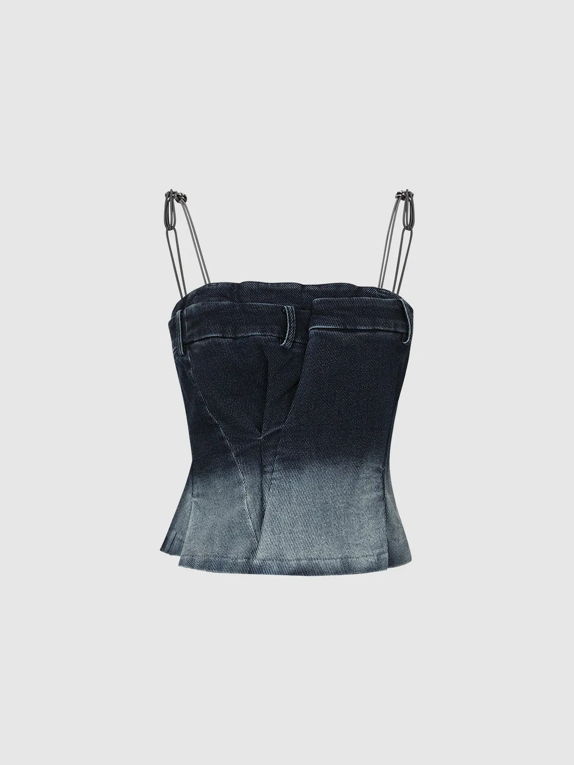 Sleeveless Skinny Denim Shirt sold by Urban Revivo