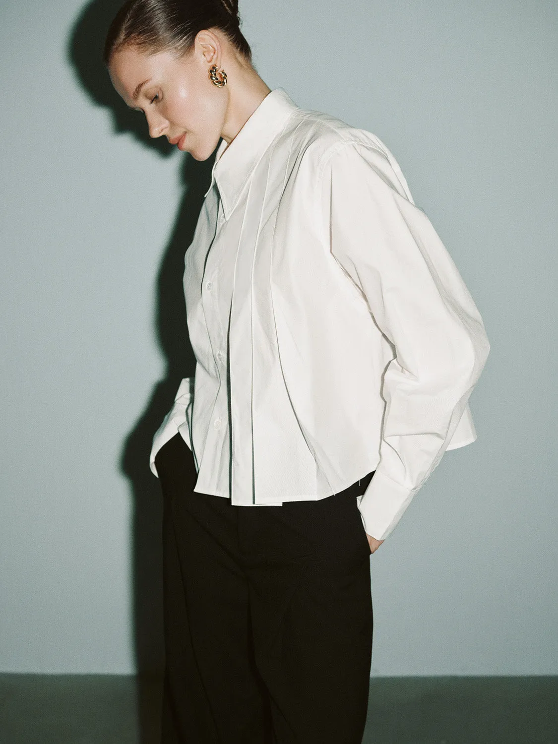 Button Up Loose Shirt sold by Urban Revivo product image thumbnail 3