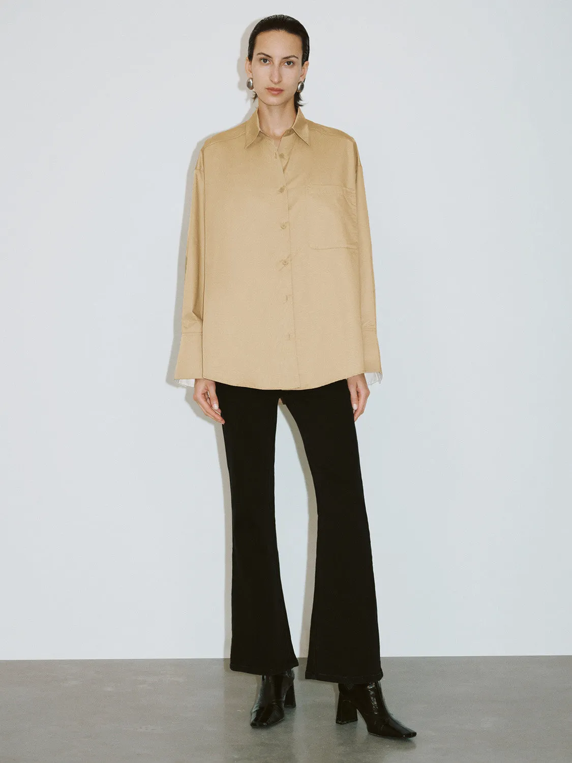 Button Up Oversized Shirt sold by Urban Revivo product image thumbnail 5