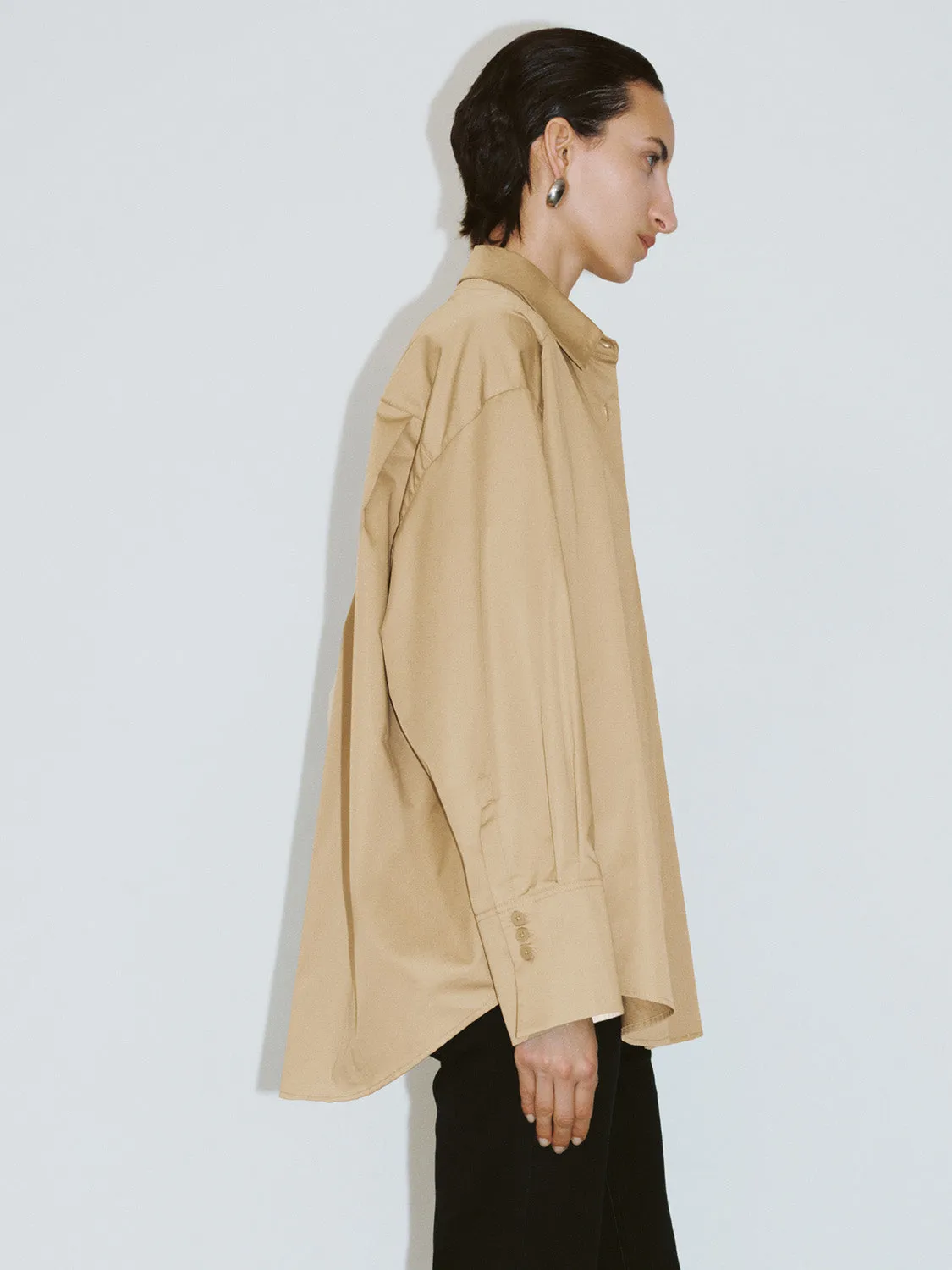 Button Up Oversized Shirt sold by Urban Revivo product image thumbnail 3