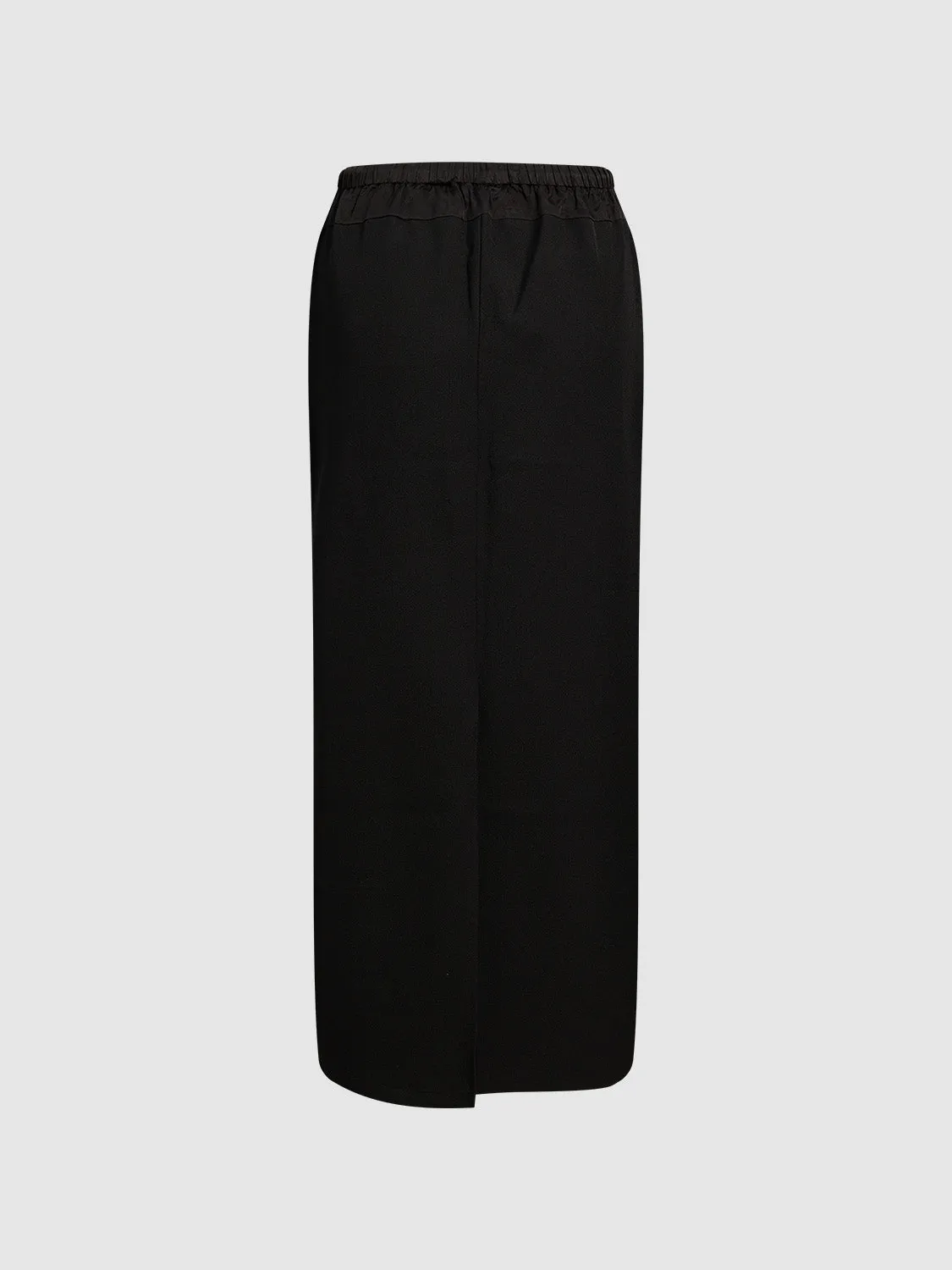 Drawstring Waist Midi Straight Skirt sold by Urban Revivo product image thumbnail 2