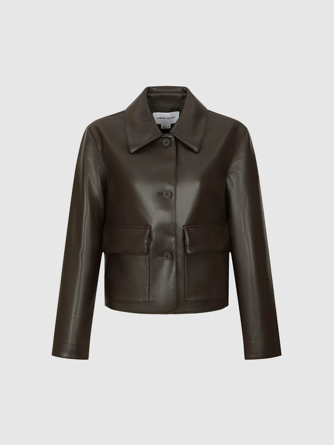 Button Up Loose Straight Jacket sold by Urban Revivo product image thumbnail 2