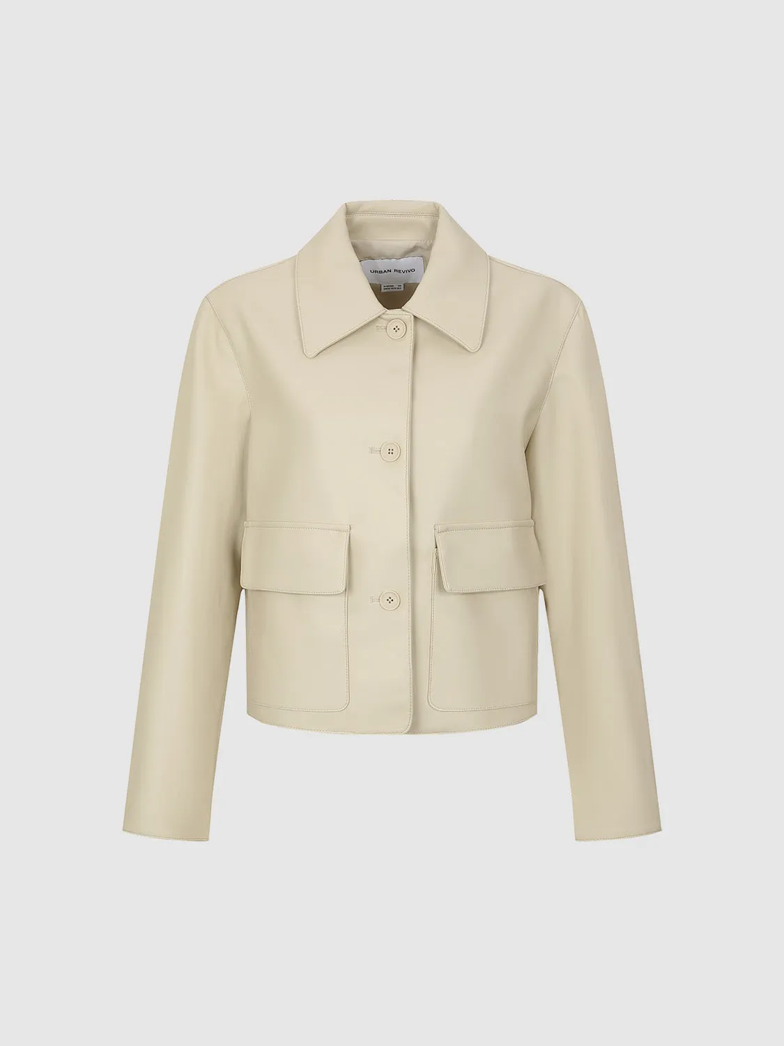 Button Up Loose Straight Jacket sold by Urban Revivo product image thumbnail 2