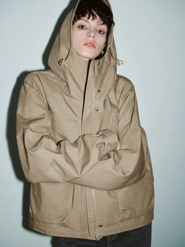 Hooded Loose Jacket sold by Urban Revivo