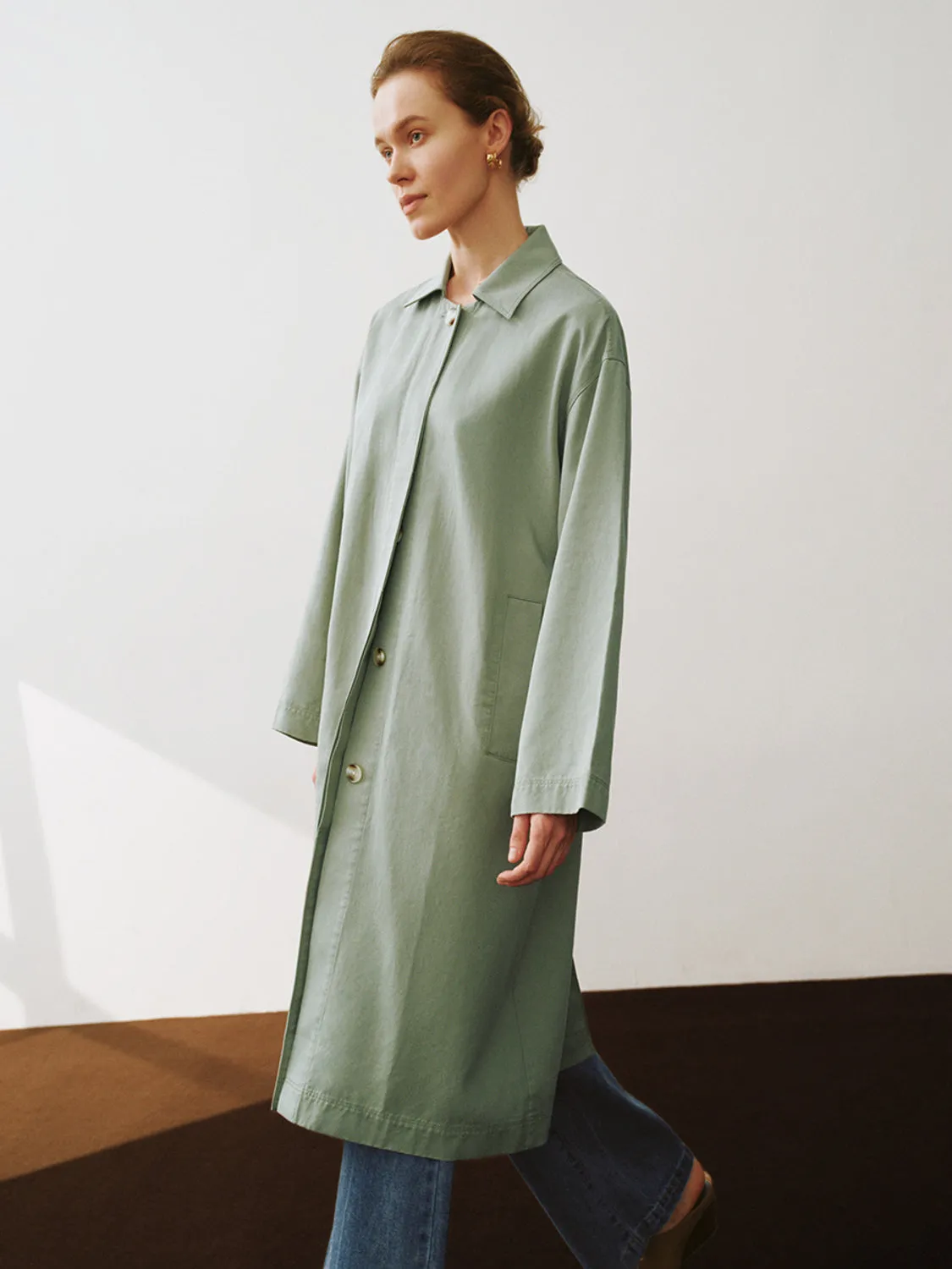 Loose Trench Coat sold by Urban Revivo product image thumbnail 4