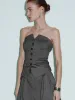 Zipper Back Sleeveless Blouse sold by Urban Revivo
