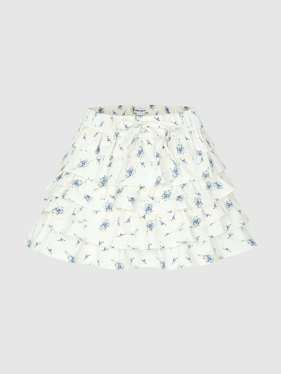 Elastic Waist Mini A-Line Skirt sold by Urban Revivo