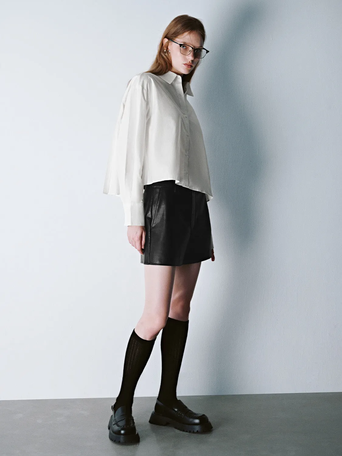 Button Up Loose Shirt sold by Urban Revivo product image thumbnail 5