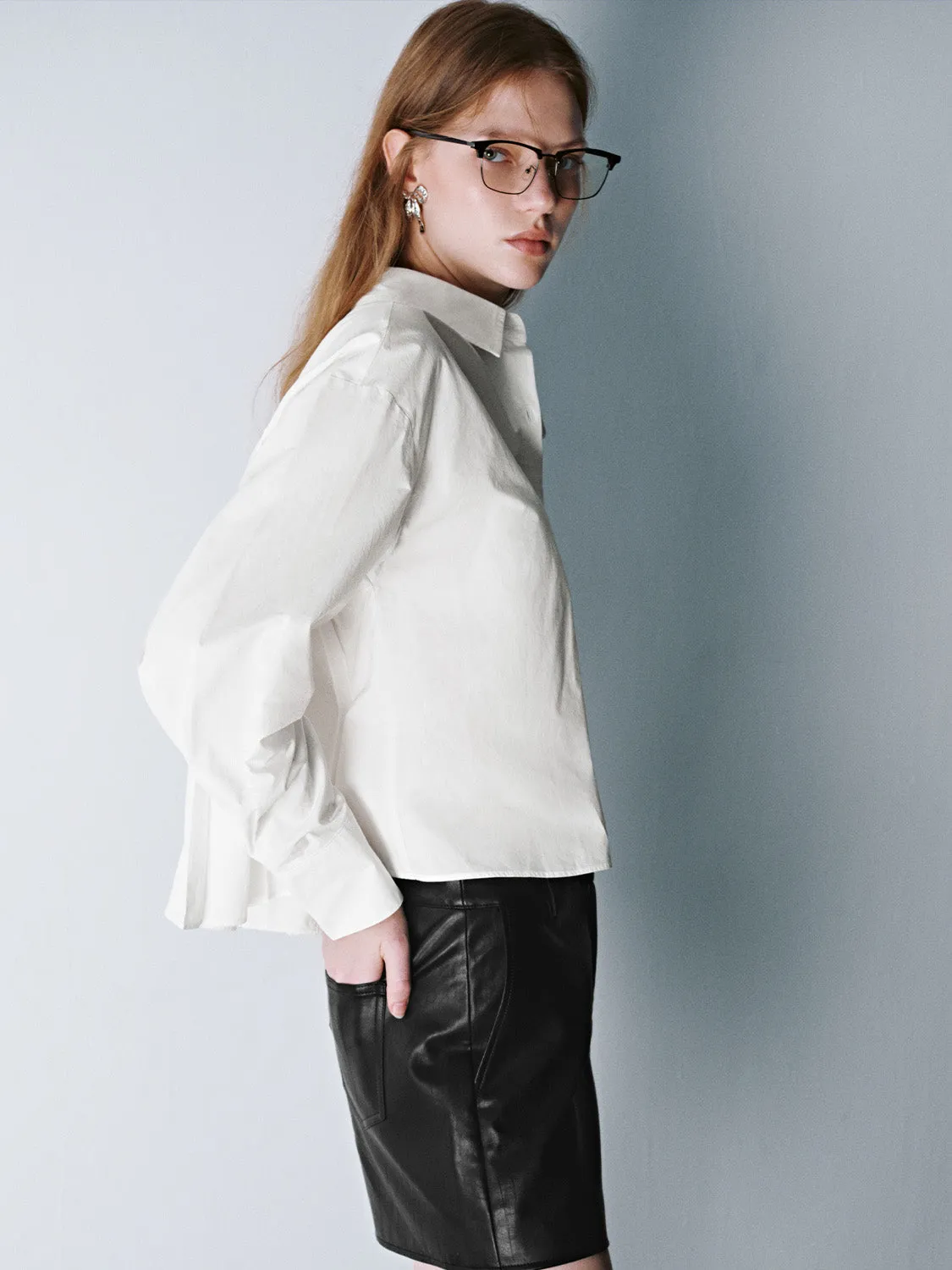 Button Up Loose Shirt sold by Urban Revivo product image thumbnail 3