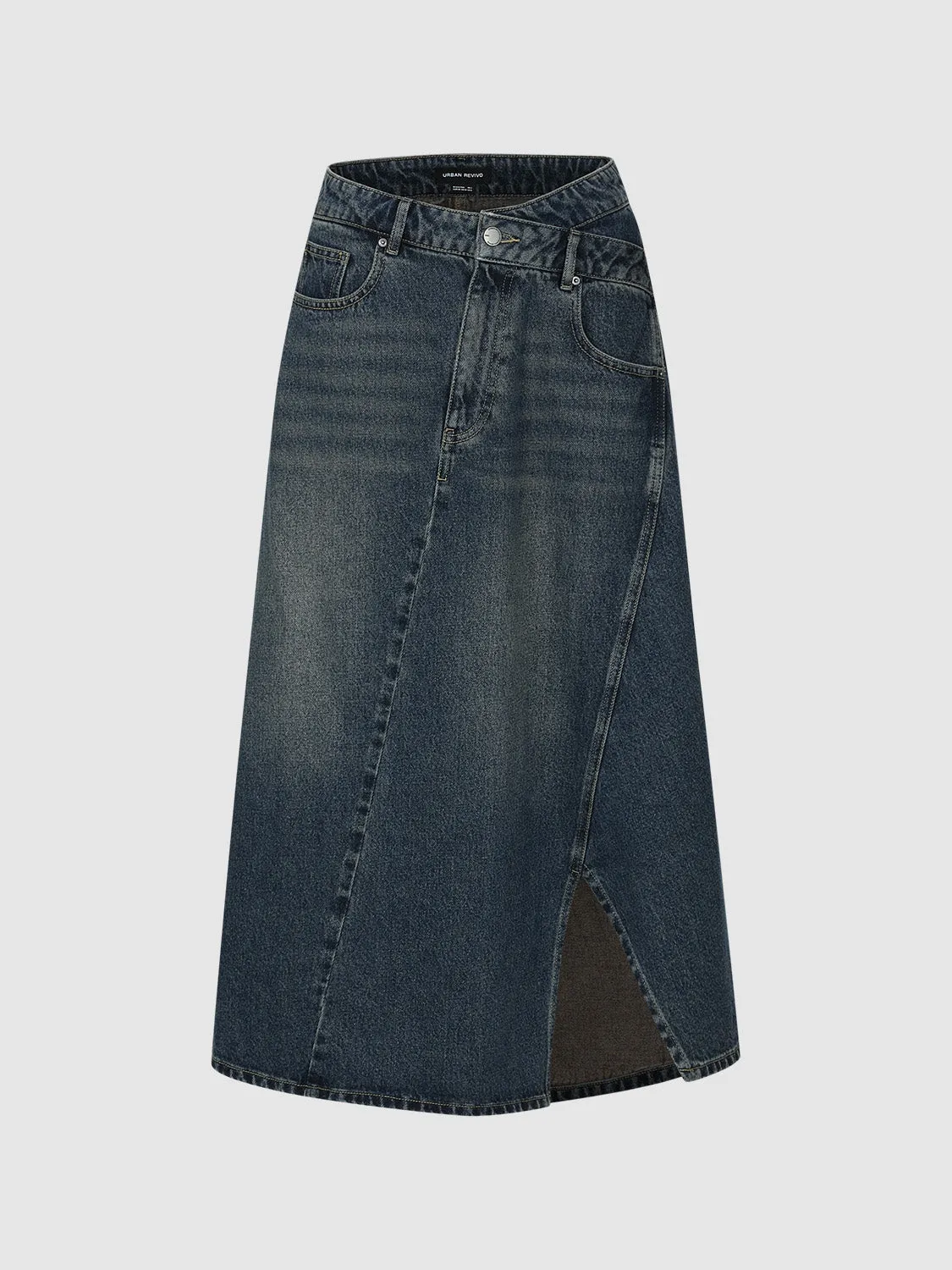 Midi Denim Skirt sold by Urban Revivo