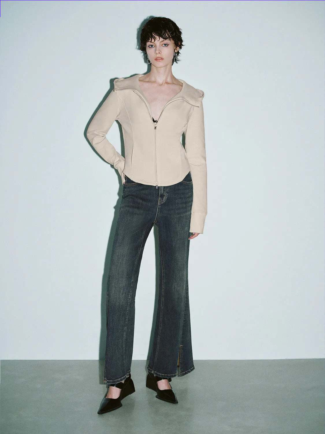 Zipper Front Skinny Jacket sold by Urban Revivo product image thumbnail 5