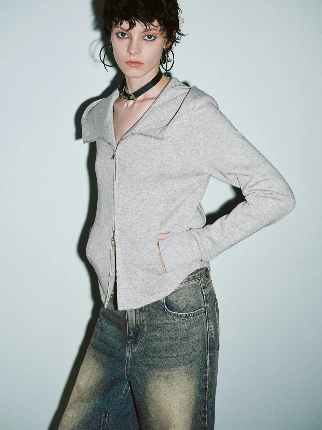 Zipper Front Skinny Jacket sold by Urban Revivo product image thumbnail 3