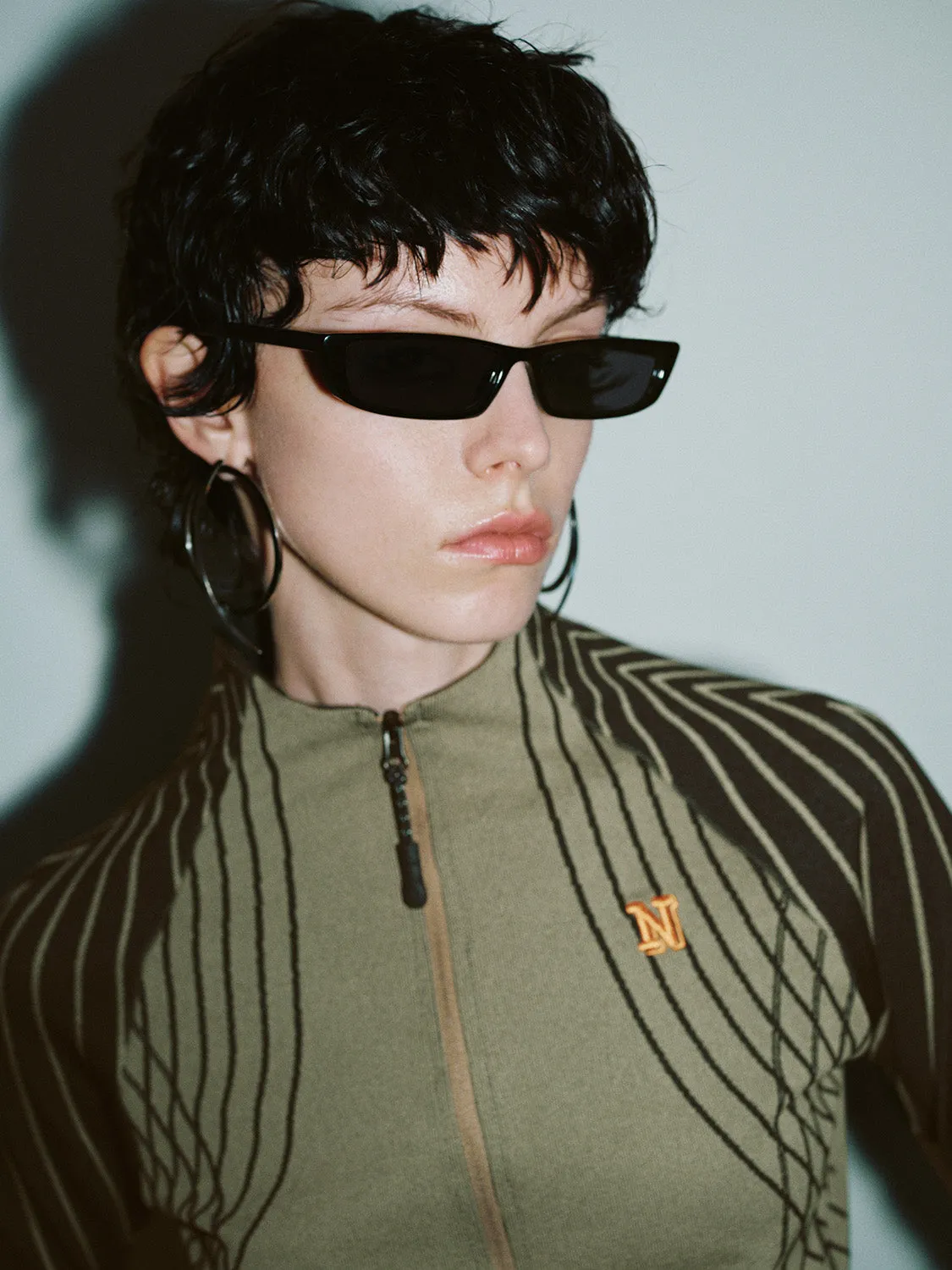 Zipper Front Skinny Knitted Cardigan sold by Urban Revivo product image thumbnail 5