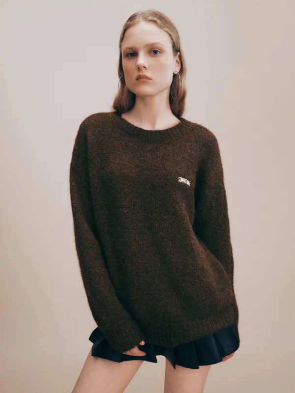 Crew Neck Loose Knitted T-Shirt sold by Urban Revivo