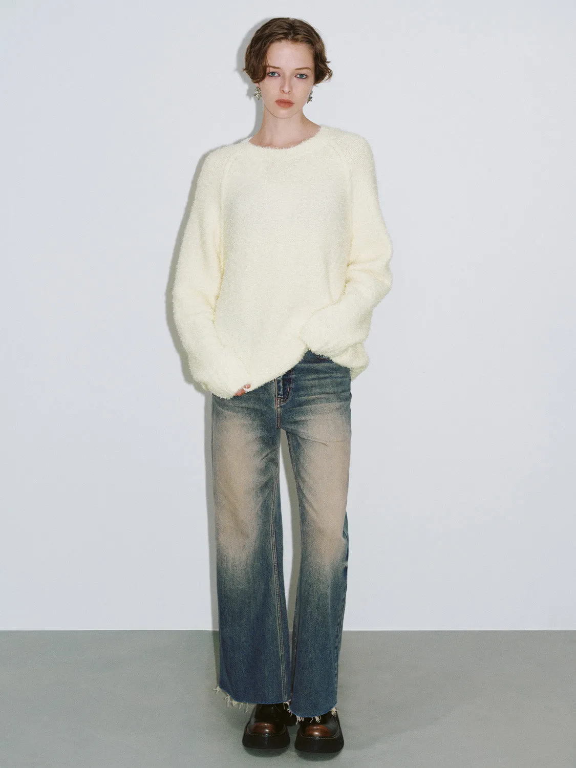 Crew Neck Loose Knitted T-Shirt sold by Urban Revivo product image thumbnail 5