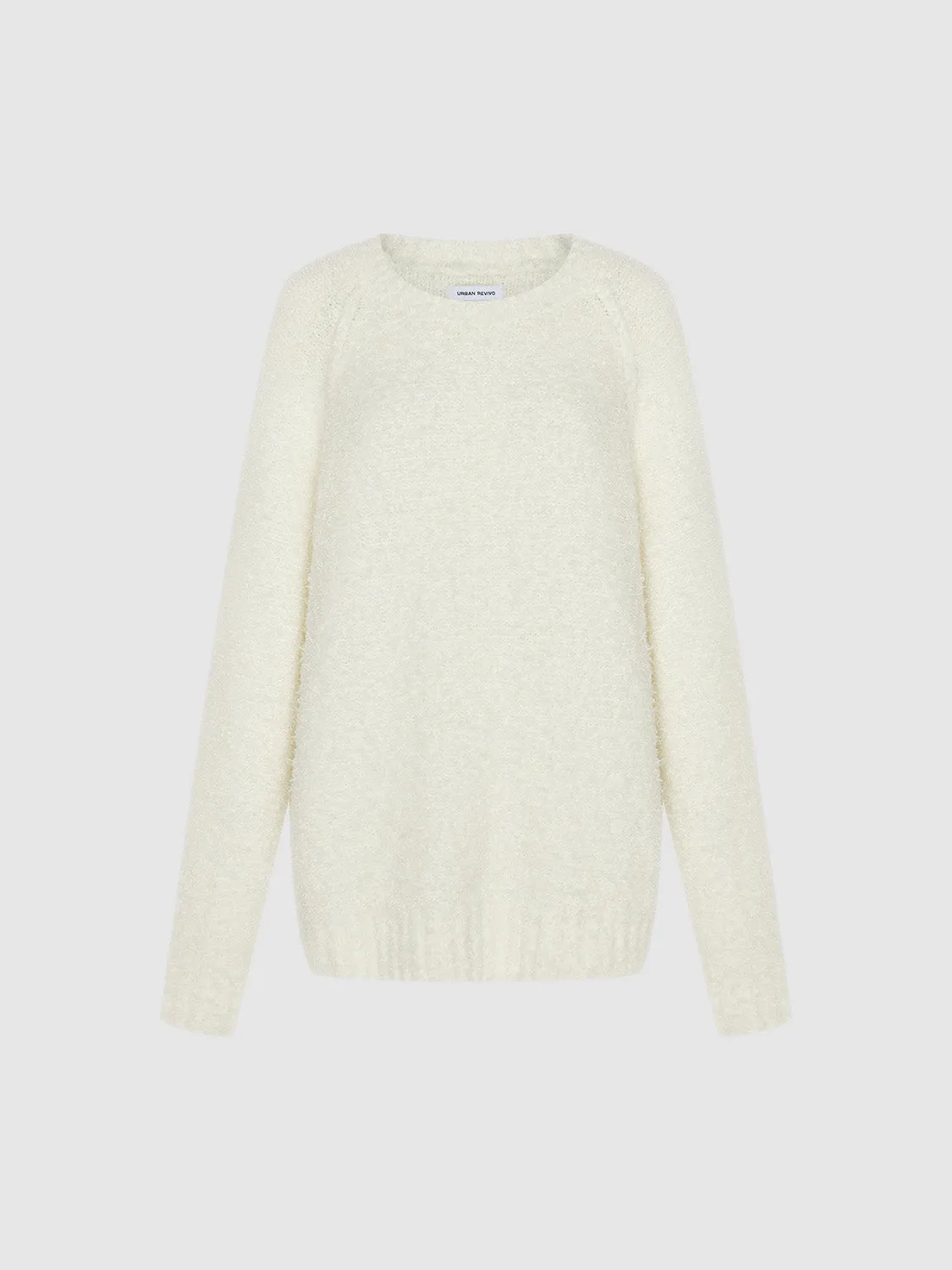 Crew Neck Loose Knitted T-Shirt sold by Urban Revivo product image thumbnail 2