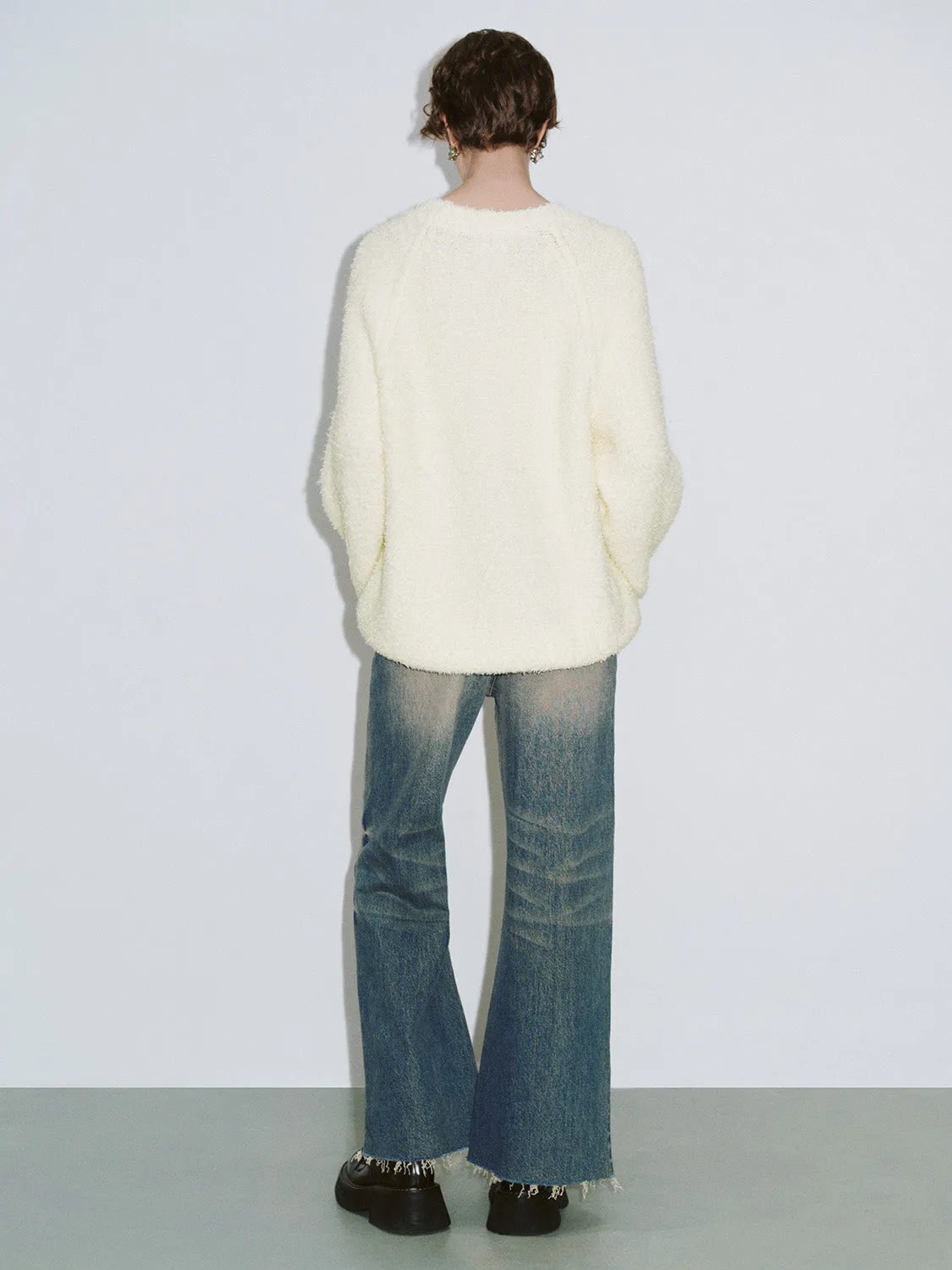 Crew Neck Loose Knitted T-Shirt sold by Urban Revivo product image thumbnail 4