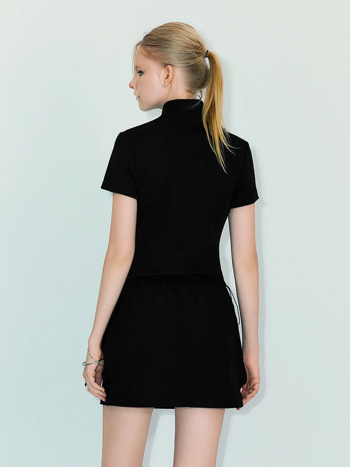 Zip Half Placket A-Line Dress sold by Urban Revivo product image thumbnail 4